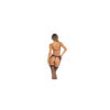 Ensemble 3 pièces violet comprenant Soutien gorge, porte jarretelles et string 